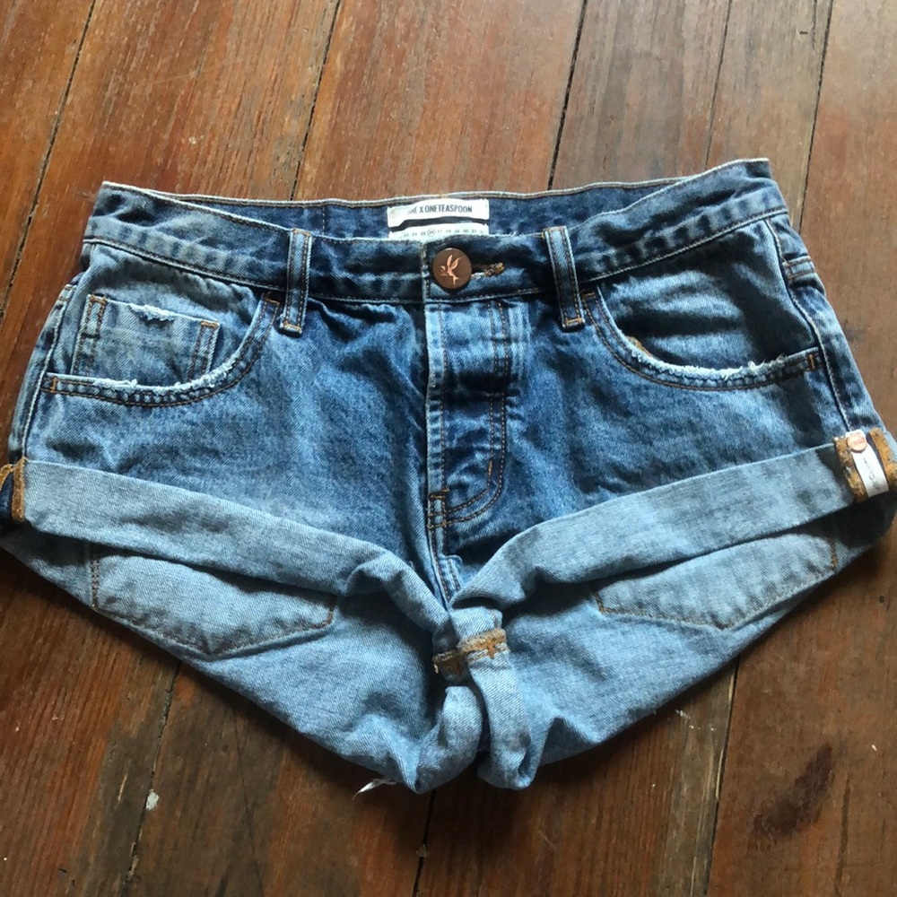 Blue One Teaspoon Jean Shorts size 26 (2 or 4)